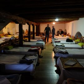 Паломническая гостиница в Великой лавре, Афон Фотоотчет из поездки на Афон 2017