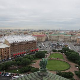 Вид с колоннады Исаакиевского собора Паломническая поездка к святыням Санкт-Петербурга